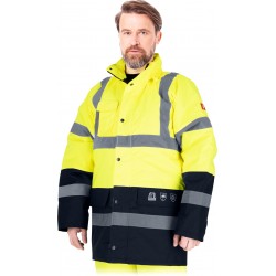 Kurtka ochronna ocieplana męska BLUE-YELLOW-J