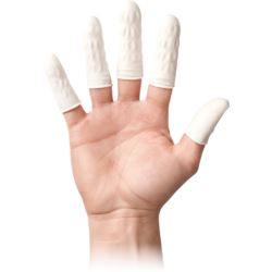 Nakładki na palce lateksowe FINGER-LAT-AS_WM – 100 szt.