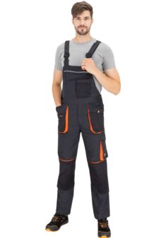 Spodnie ochronne ogrodniczki FORELASTIC-B, męskie – wytrzymałe, funkcjonalne