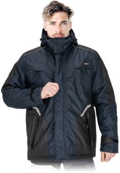 Kurtka ochronna ocieplana ASTRAL przedłużana, męska LH-ASTRAL-LJ – robocza z polarem i kapturem