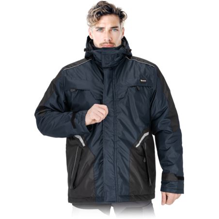 Kurtka ochronna ocieplana ASTRAL przedłużana, męska LH-ASTRAL-LJ – robocza z polarem i kapturem