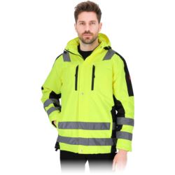 Kurtka ochronna ocieplana GLASGOW-LJ męska – przedłużana, odblaskowa, wysoka widoczność