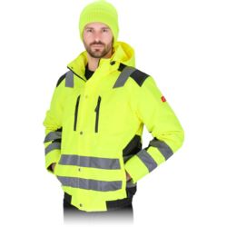 Kurtka ochronna ocieplana GLASGOW-J męska – odblaskowa, wodoodporna, wysoka widoczność