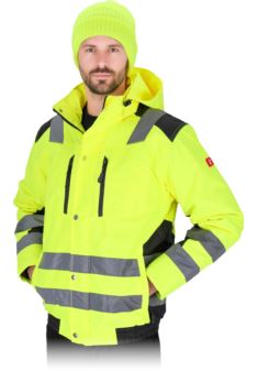 Kurtka ochronna ocieplana GLASGOW-J męska – odblaskowa, wodoodporna, wysoka widoczność