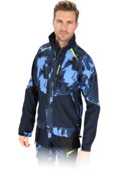 Kurtka robocza softshell męska LH-HAGA-J – wiatroodporna, ocieplana, z odblaskami