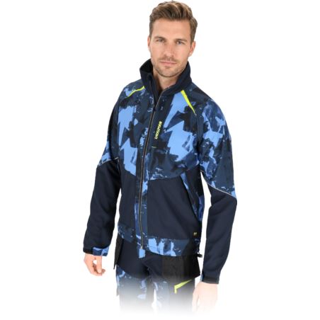 Kurtka robocza softshell męska LH-HAGA-J – wiatroodporna, ocieplana, z odblaskami