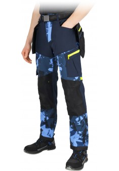 Spodnie robocze męskie softshell LH-HAGA-T – ocieplane, odporne, z kieszeniami monterskimi