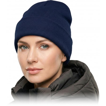 Czapka ochronna zimowa REIS CZBAW G granatowa