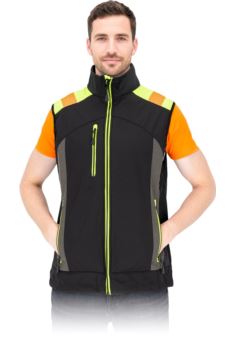 Bezrękawnik ochronny softshell męski LH-SHERO-V