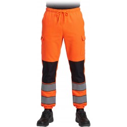 Spodnie ochronne dresowe do pasa LUMIS – odblaskowe, męskie