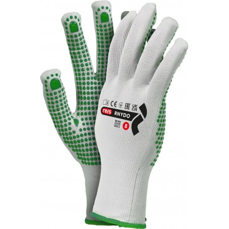 Rękawice robocze ochronne z nakropieniem RNYDO