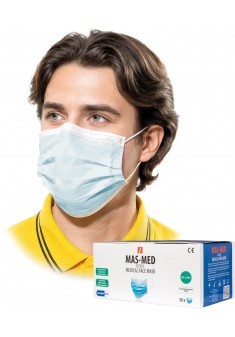Maseczka chirurgiczna medyczna 8% VAT 50 sztuk typ IIR