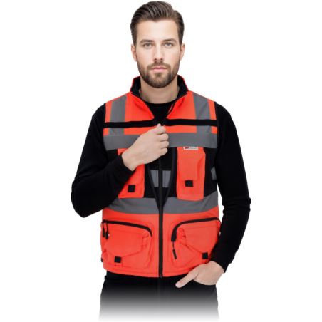 Kamizelka ostrzegawcza z kieszeniami TYTAN-V