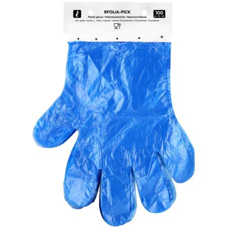 Rękawice foliowe RFOLIA-PICK HDPE jednorazowe 100 szt.