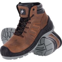 Buty robocze trzewiki S3S TITAN-BRONCO skórzane nubuk crazy horse