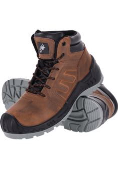 Buty robocze trzewiki S3S TITAN-BRONCO skórzane nubuk crazy horse