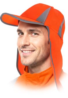 Czapka z daszkiem i osłoną karku CZFLUOSUN