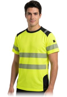 T-shirt ostrzegawczy TSVIS z oddychającej siateczki