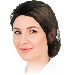 Czepek czarny typu Clip z gumką REIS CZE-CLIP B uniwersalny (100 szt.)