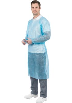 Fartuch Jednorazowy FOL-SLEEVE CPE z Rękawami - 25 szt.