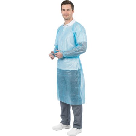 Fartuch Jednorazowy FOL-SLEEVE CPE z Rękawami - 25 szt.