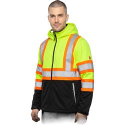 Kurtka Robocza HIWAY Softshell Męska Ostrzegawcza