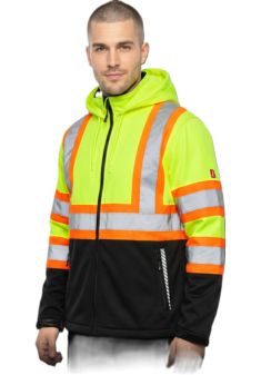 Kurtka Robocza HIWAY Softshell Męska Ostrzegawcza