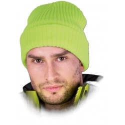 Czapka ocieplana ochronna REIS CZREFLECT Y fluo żółta