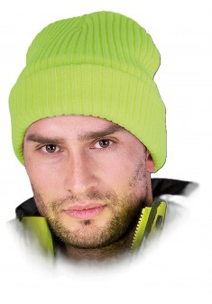 Czapka ocieplana ochronna REIS CZREFLECT Y fluo żółta