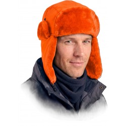 Czapka ocieplana uszatka REIS CZOEXTREME P pomarańczowa