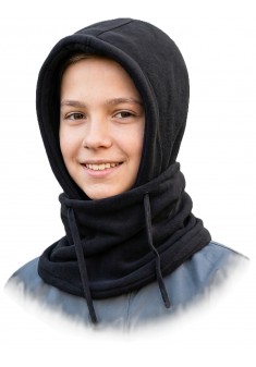 Kaptur z kołnierzem CZHOOD-KIDS – polarowy, dziecięcy